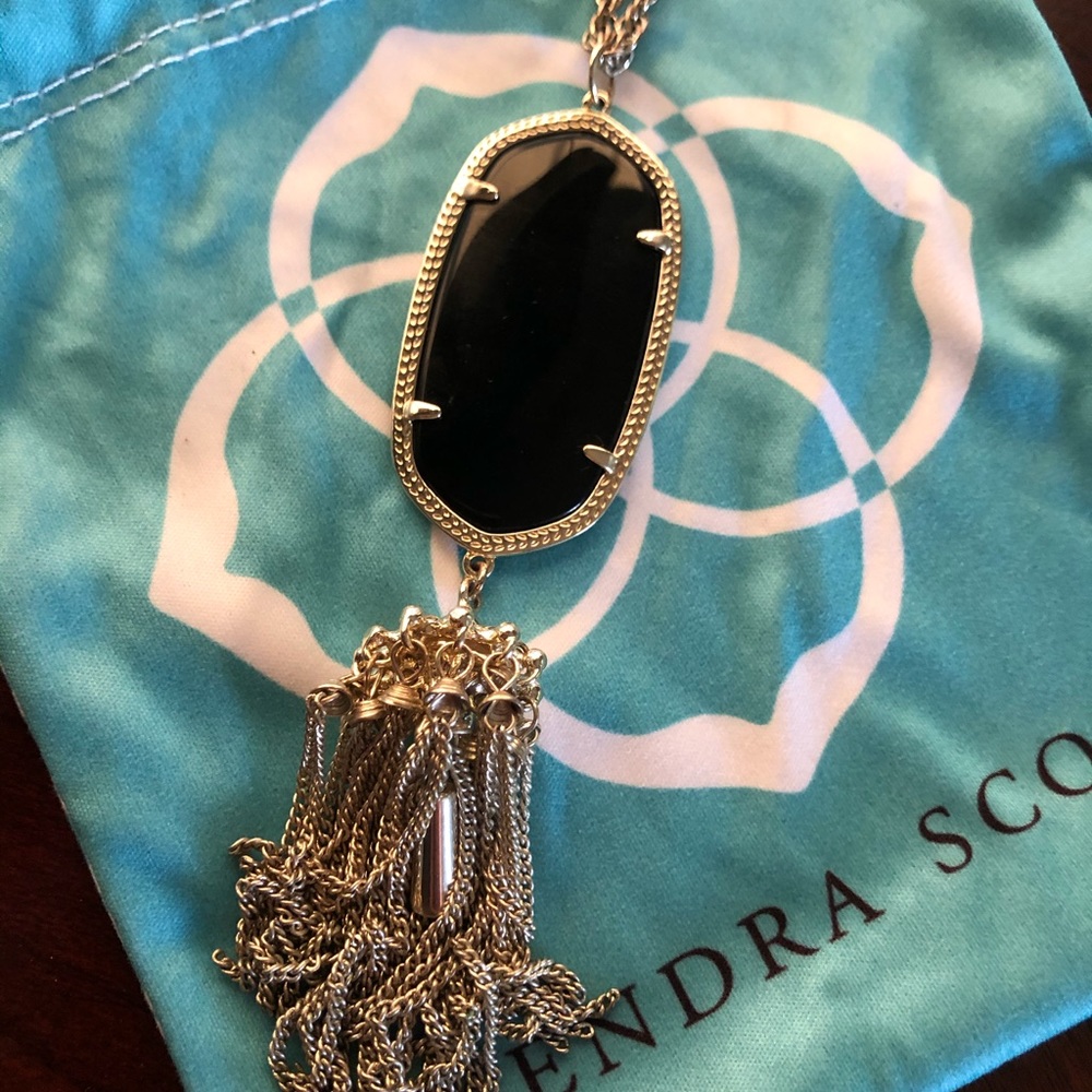 Kendra Scott - Rayne gold long pendant necklace